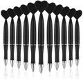Zuazaor 24 Pack Party Pens Black Gek Ink For Adults Black Heart Ballpoint Pens For Office School Crhistmas Valentine'S Wedding P
