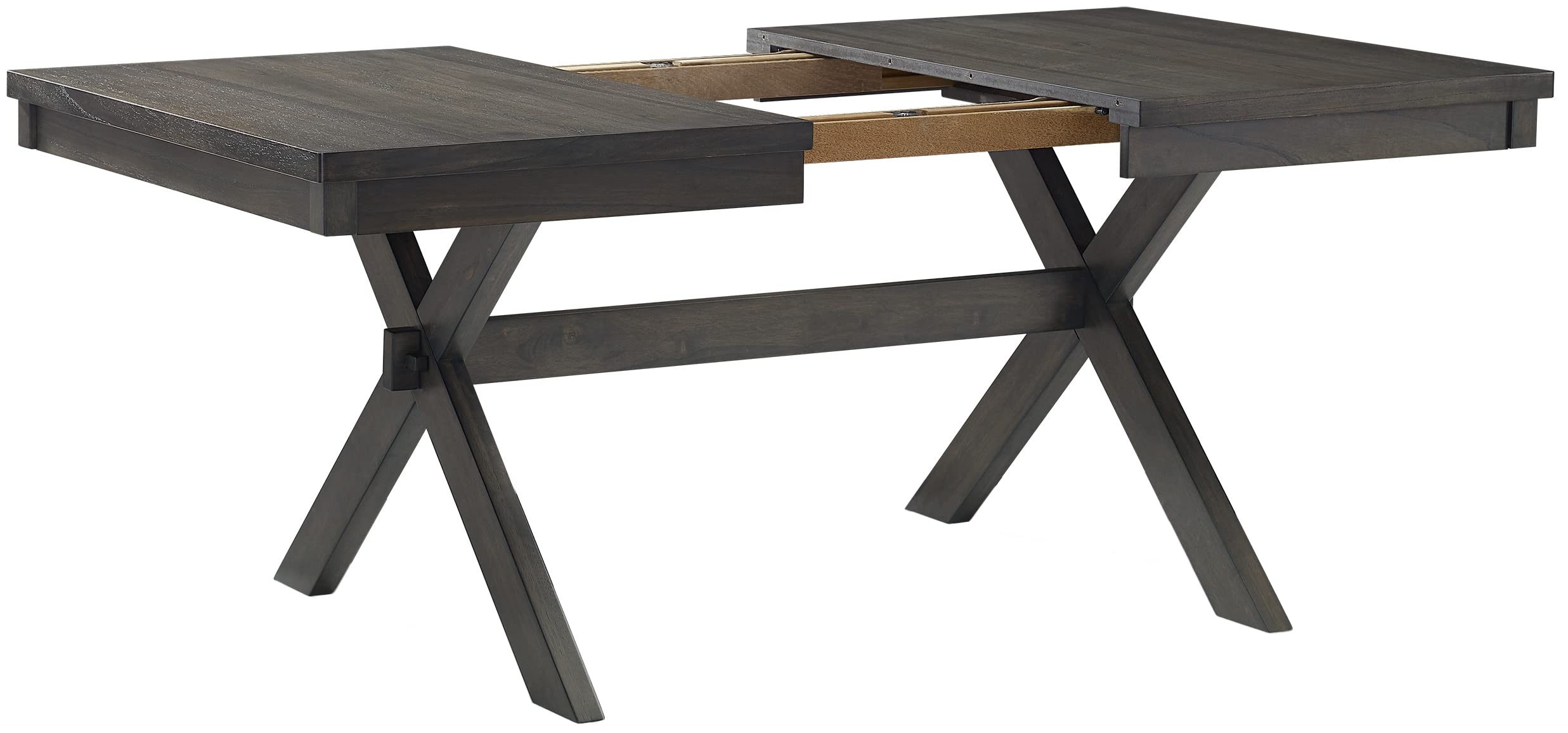 Crosley Furniture Hayden Modern Farmhouse Wood Dining Table, Slate