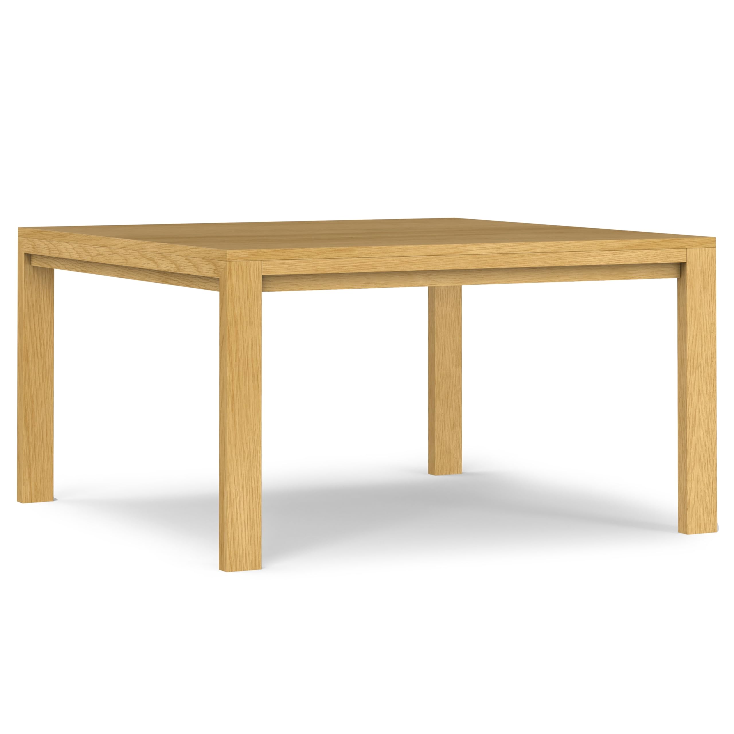 Simplihome Wilson Square Dining Table, Solid Wood Oak Veneer, 54-Inches Square, Transitional-Style Kitchen Table For Up To 8 Peo
