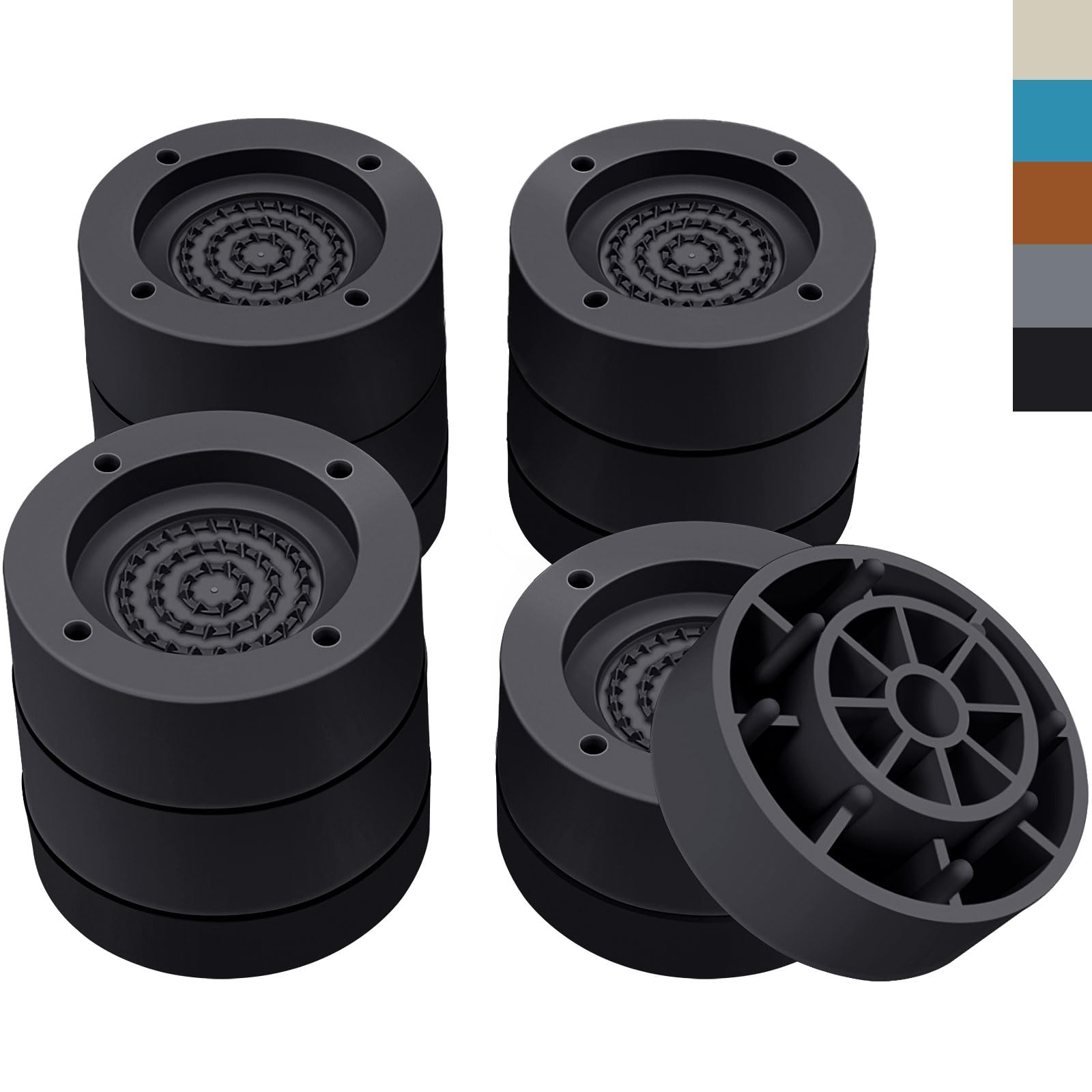 Annkut Furniture Risers 2 Inch,Round Bed Risers Heavy Duty,Elevation In Heights 1 Or 2 Inch For Chair Table And Desk Legs Liftin