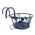 Atorse Balcony Railing Flower Pot Holder Flower Rack Hanging Planter Shelf Black|Yard, Garden & Outdoor Living|Gardening Supplie