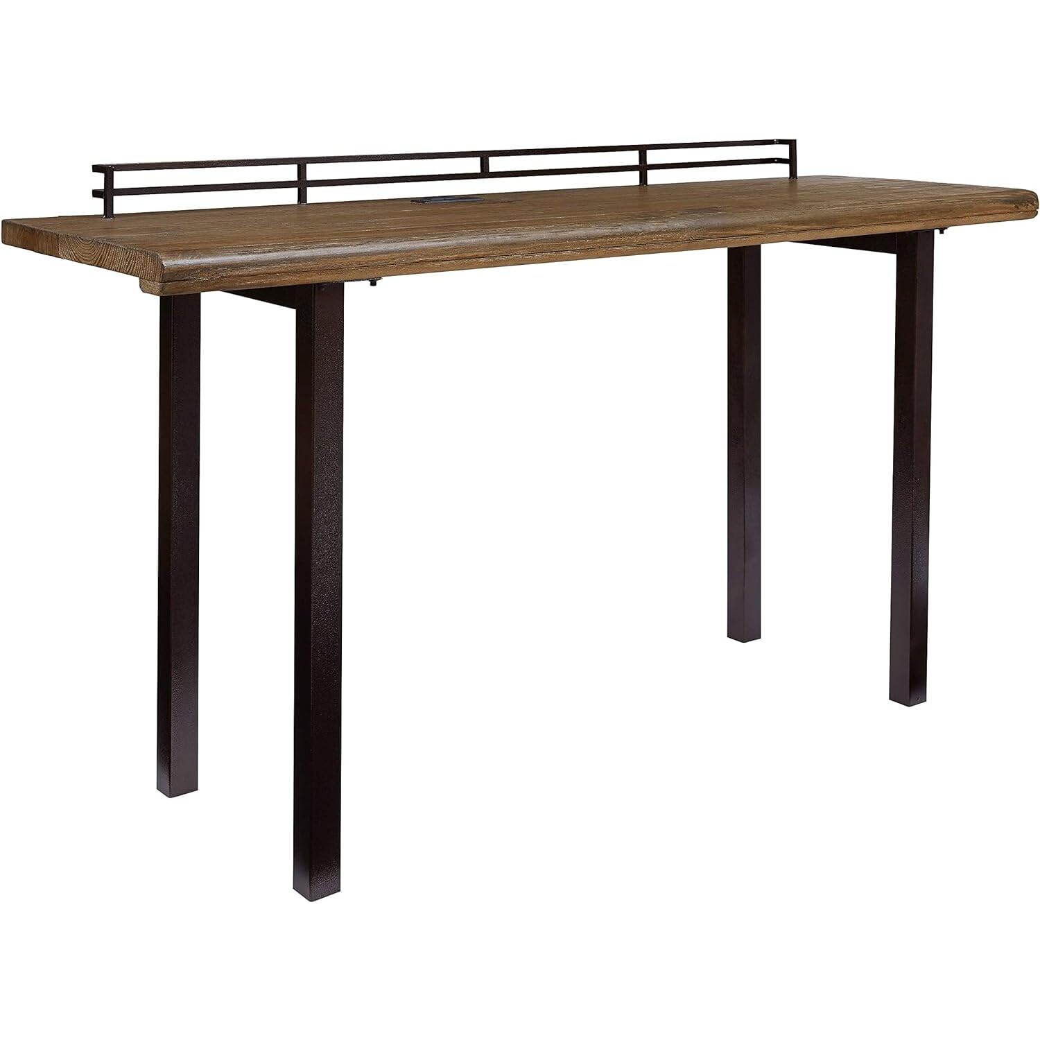 Progressive Furniture Harris Counter Table, Natural Reclaimed Elm/Rustic Black Metal