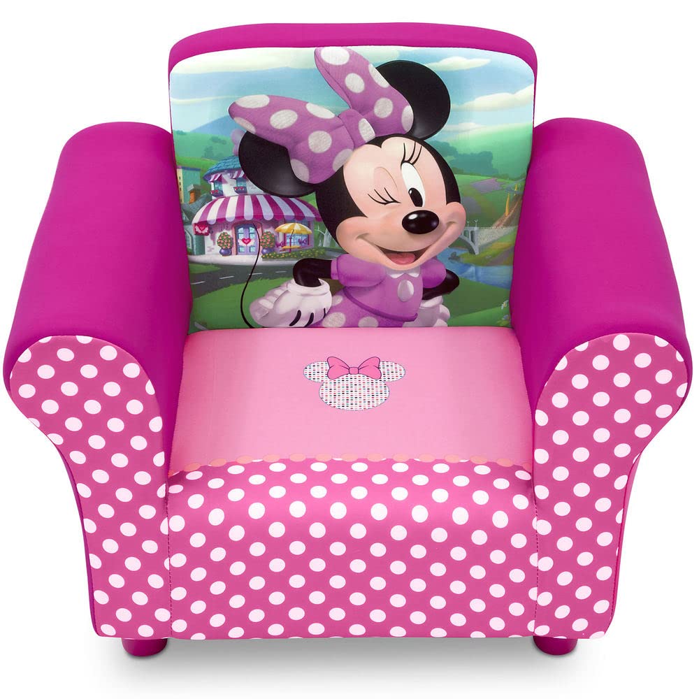 Delta Children Upholstered Chair, Disney Minnie Mouse