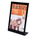 Wholesale Case Of 10 - Deflect-O Superior Image Slanted Standup Sign Hldr-Slanted Standup Sign Holder, Insert 8-1/2'X11', Blac