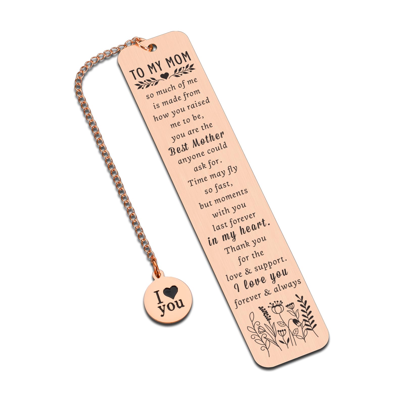 Valentines Day Gift For Mom Birthday Gifts For Women Mom Mothers Day Bookmark Gifts For Mom From Daughters Son Valentines Gifts