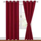 Hiasan Blackout Curtains For Bedroom, 52 X 84 Inches Long - Thermal Insulated & Light Blocking Window Curtains For Living Room,
