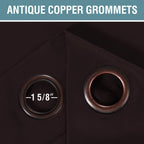 H.Versailtex Living Room Curtains 96 Inches Long Christmas Deals Blackout Drapes Thermal Insulated Grommet Extra Long Curtains F