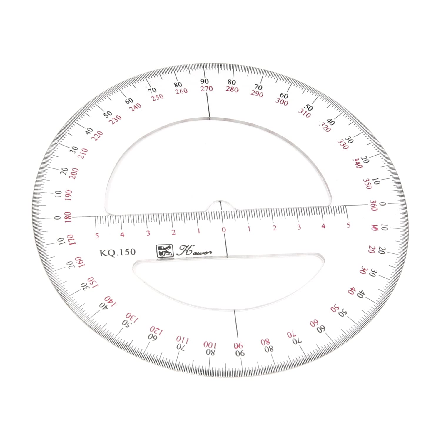 Utoolmart 360 Angle Measurement Tool,15Cm / 5.9-Inch Angle Measurement Tool, Drafting Tools, Circle Angle Measurement Tool, Math