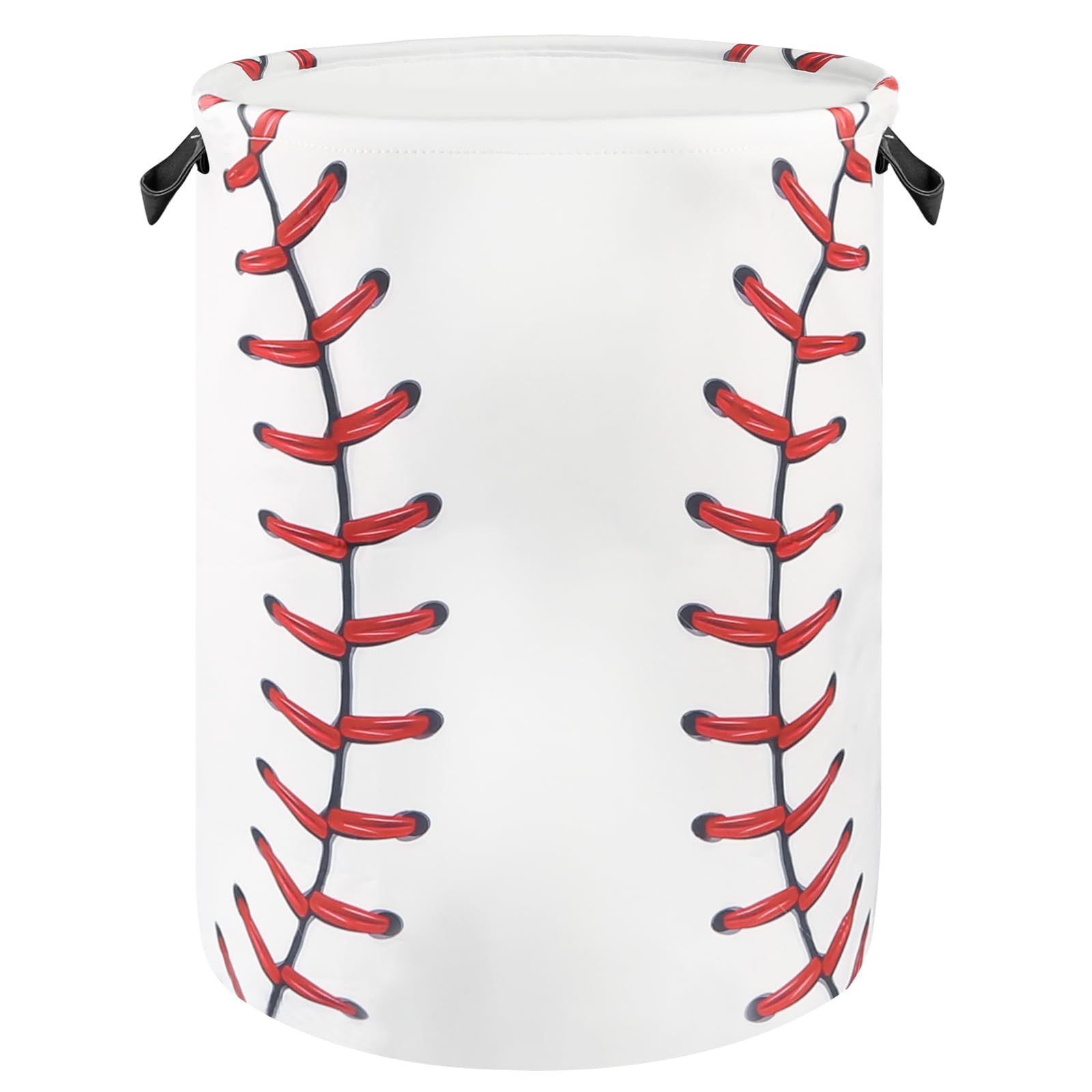 Baseball Laundry Basket for Boys Room Decor, Kids Nursery Hamper Gift for Bathroom Bedroom Sports Room Accessories, Teens Stuff 