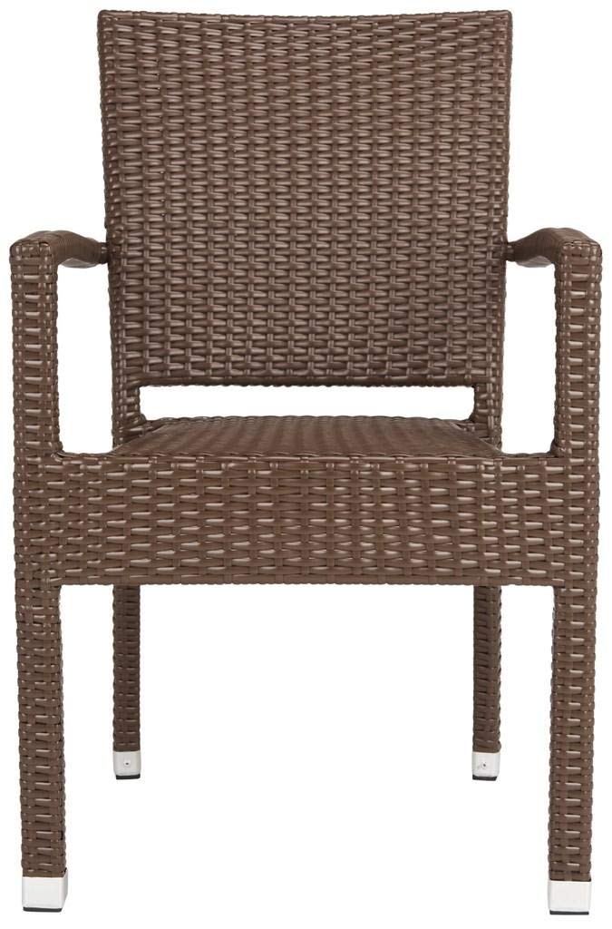 Safavieh Outdoor Living Collection Kelda Wicker Arm Chairs