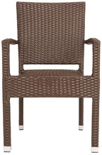 Safavieh Outdoor Living Collection Kelda Wicker Arm Chairs