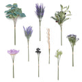 Ling's Moment Artificial Greenery Stems Box Set, 37pcs with 9 Kinds of Faux Greenery Picks for DIY Bridal Bouquets Wedding Flora