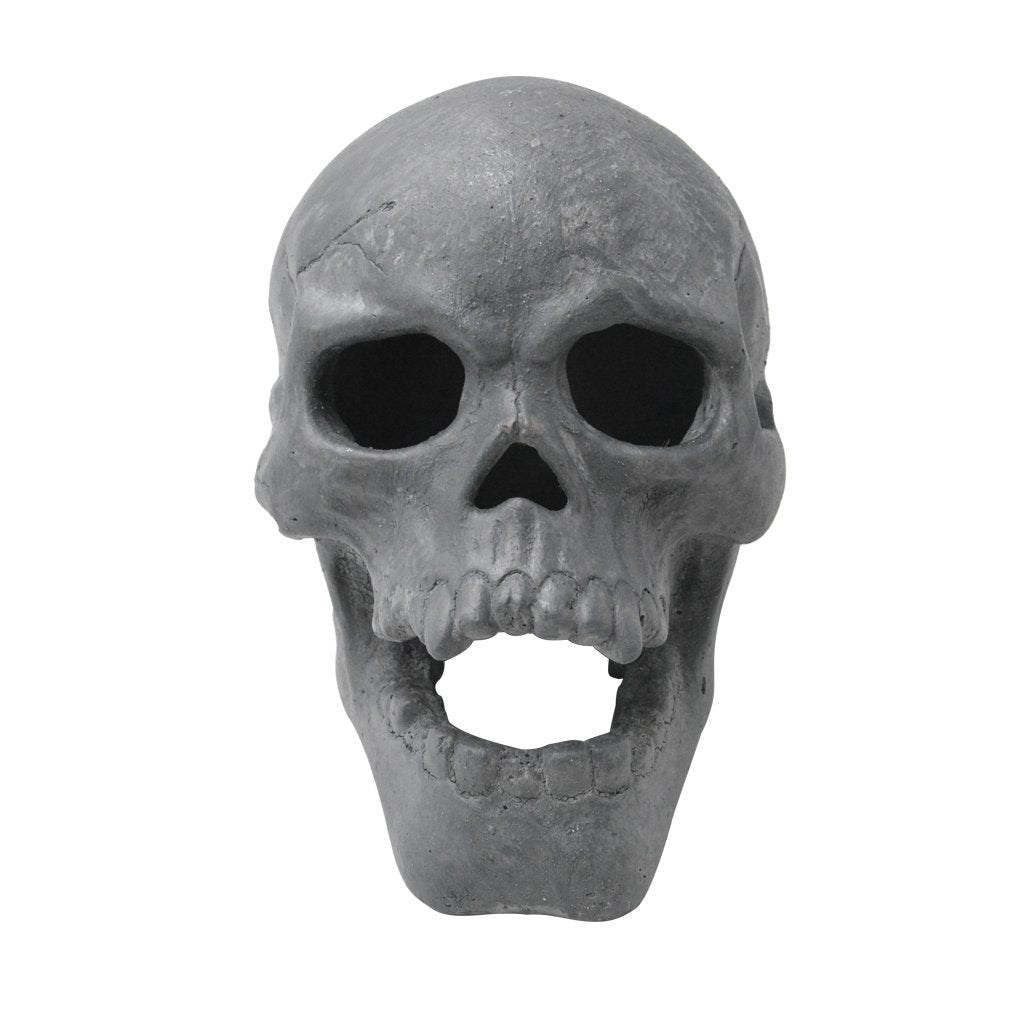 Stanbroil 9-Inch Imitated Human Skull Gas Log For Indoor Or Outdoor Fireplaces, Fire Pits Halloween Decor, 1-Pack - Patent Pendi