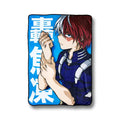Just Funky My Hero Academia Shoto Todoroki Fleece Throw Blanket | 45 X 60 Inches | Bed Couch D  Cor | Mha | Anime Blanket | Offi