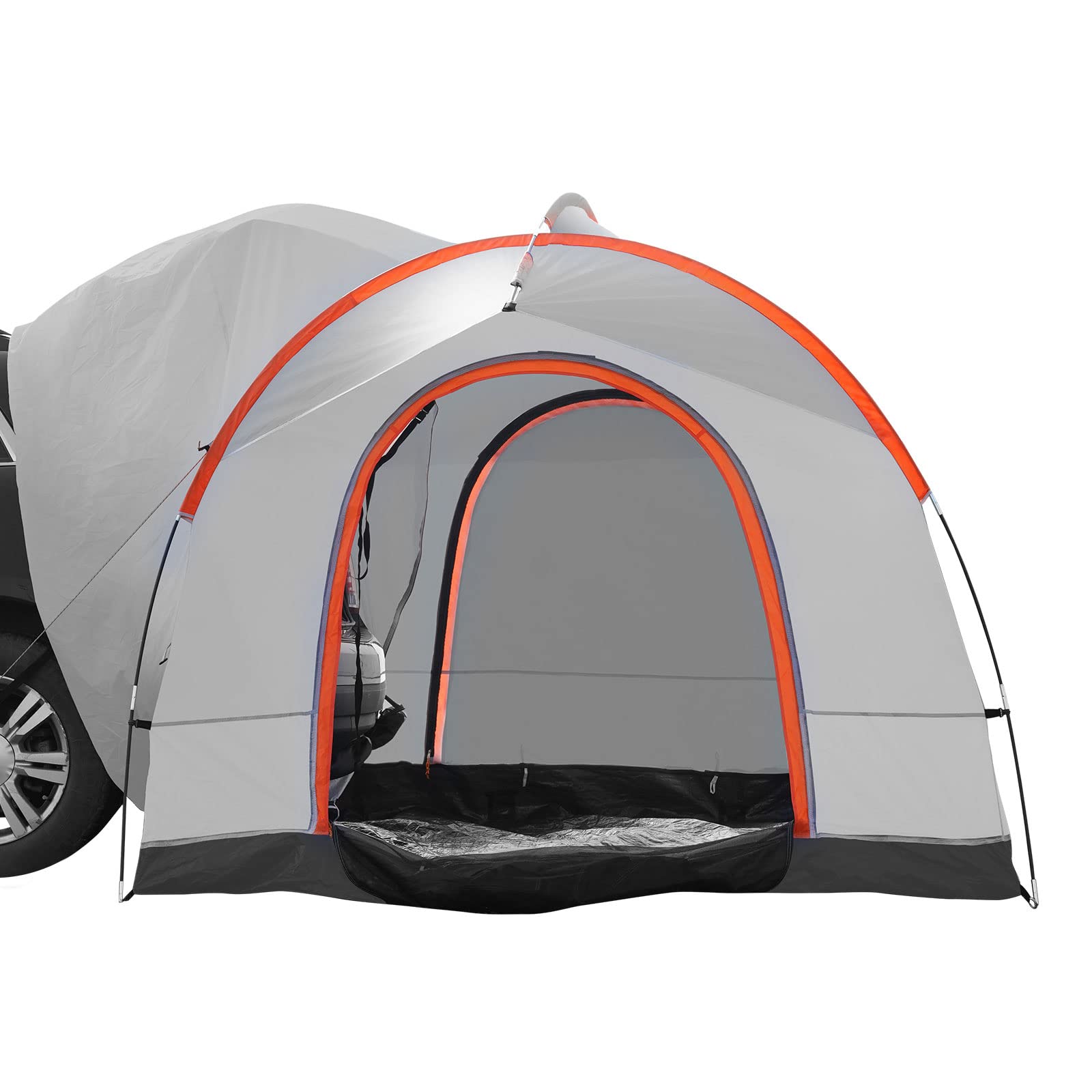 VEVOR SUV Camping Tent, 8'-8' SUV Tent Attachment for Camping with Carry Bag, Waterproof PU2000mm Double Layer Truck Tent, Accom