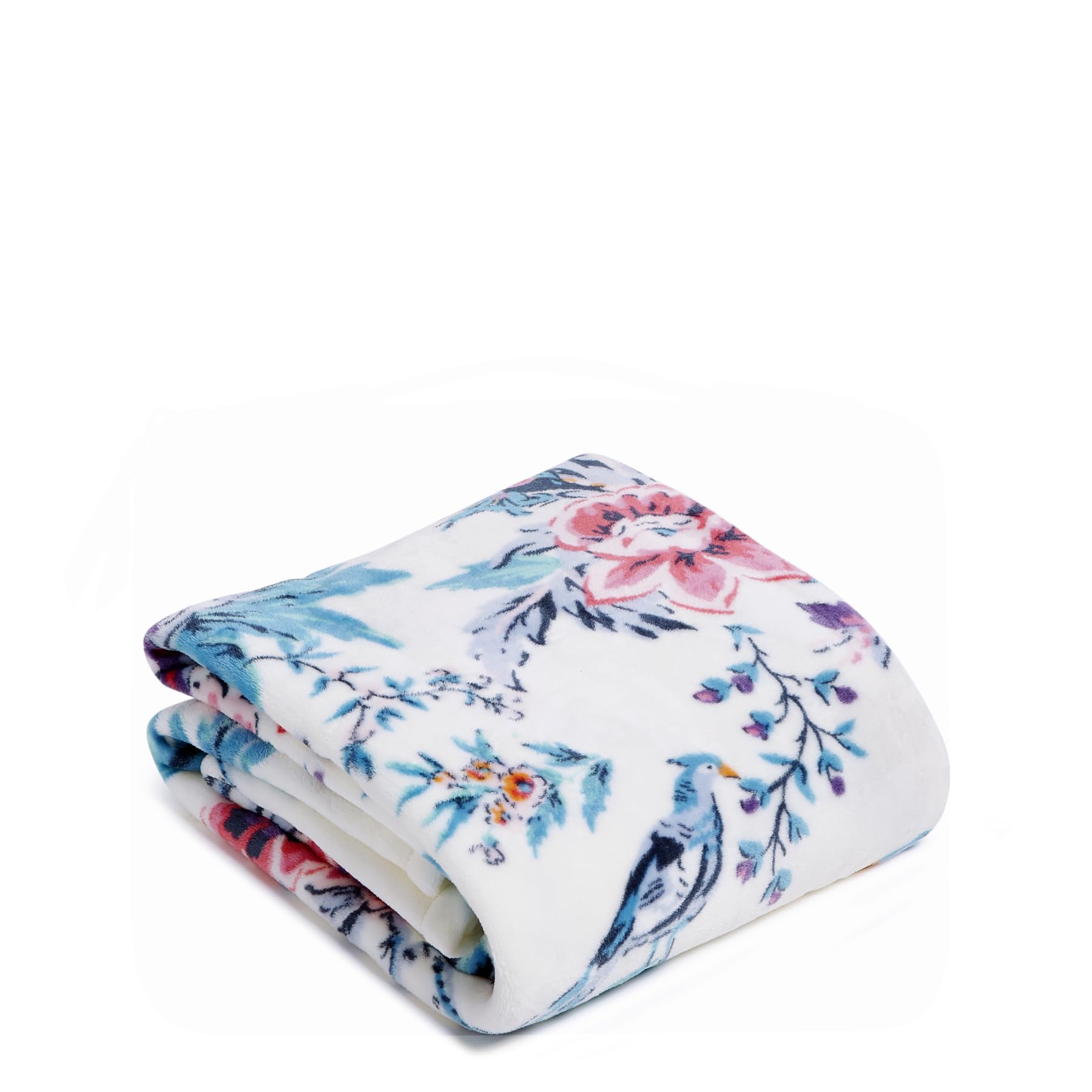 Vera Bradley Fleece Plush Throw Blanket, Magnifique Floral