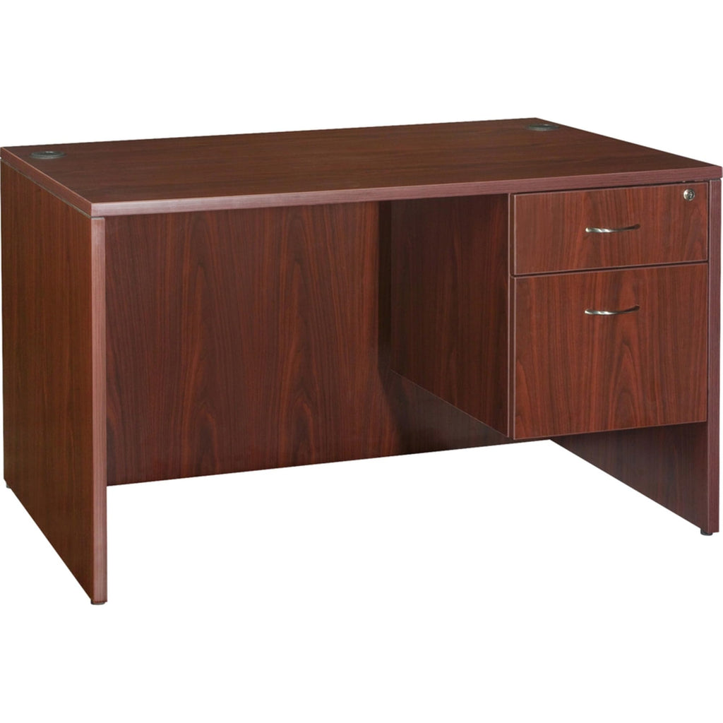 Lorell LLR69902 Pedestal Desk Shell, Mahogany