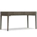 SIMPLIHOME Harper Desk - 60-Inch Wide Solid Hardwood Writing Desk in Farmhouse Grey, Mid-Century Modern Home Office Computer Tab