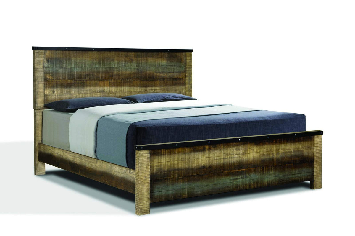 Sembene 5-Piece Queen Wood Bedroom Set in Antique Multi-Color