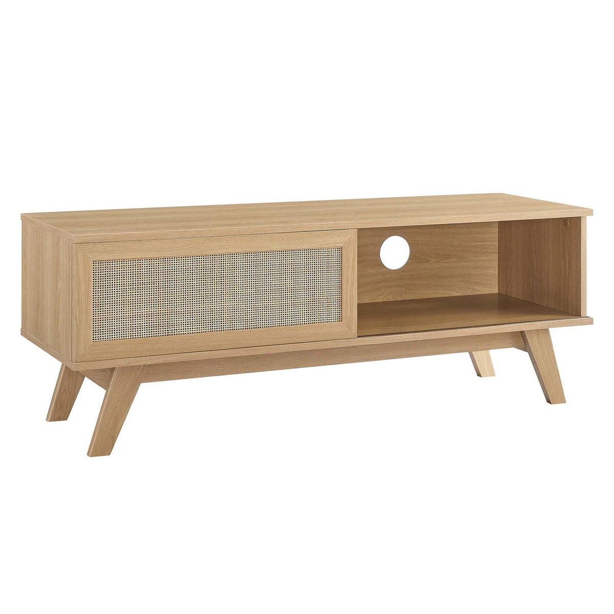 Modway Soma 47&quot; Rattan Tv Stand In Oak