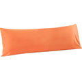 Flxxie Body Pillow Cover - Super Soft Microfiber 20X54 Body Pillow Case - Envelope Closure, Wrinkle, Stain Resistant Orange Body