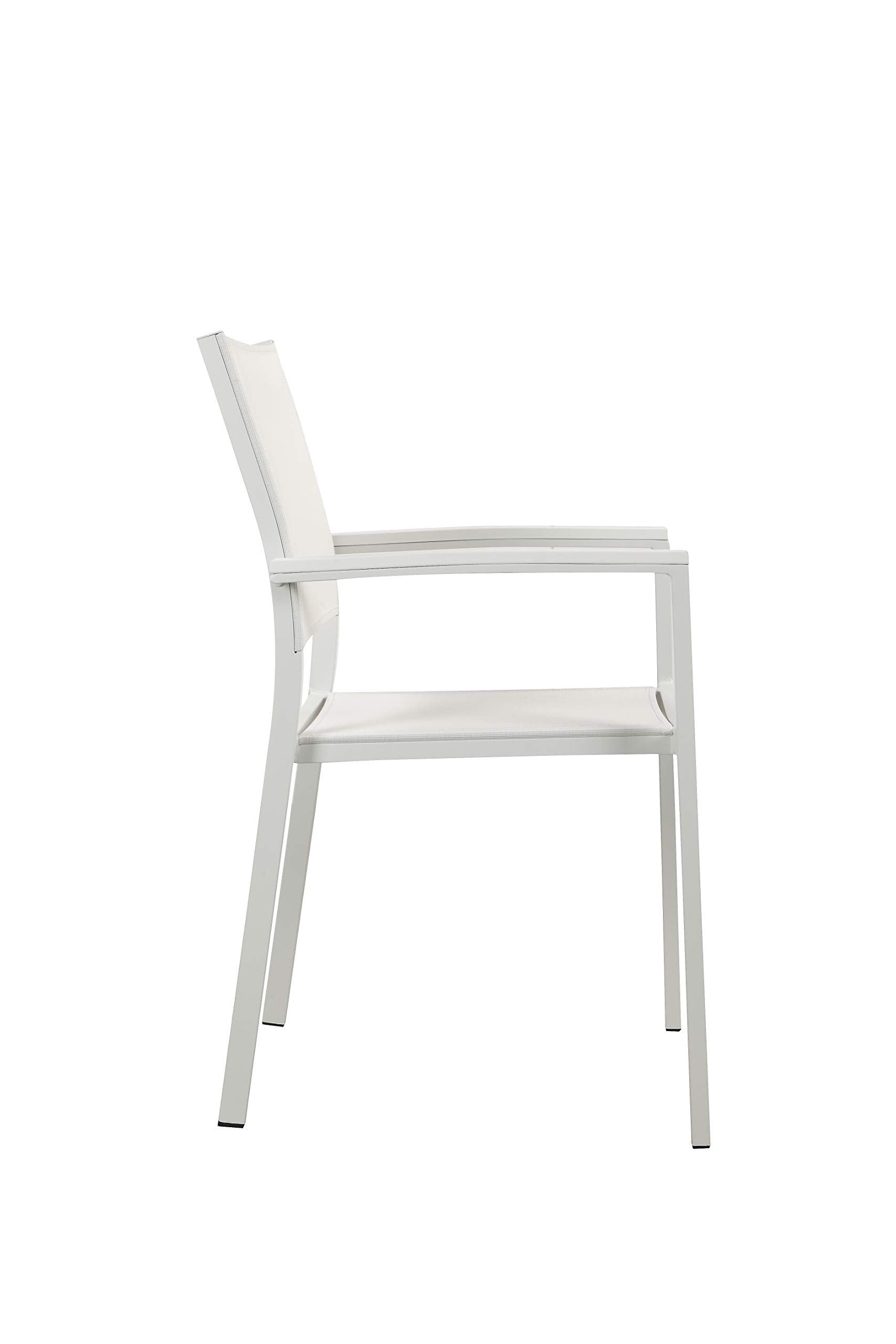Pangea Home Miami 6Ac Wht Dining Chairs, White