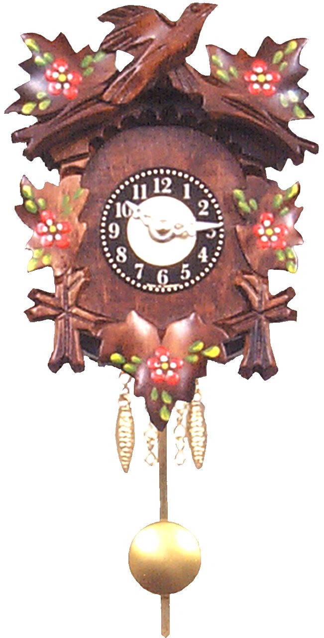 Alexander Taron Seasonal Decorative Collectible Engstler Battery Operated Clock Mini Size 5.5" H X 4" W X 2.75" D