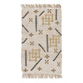 Kosas Home Belfast 24 x 36 Abstract Geometric Wool Area Rug in Ivory