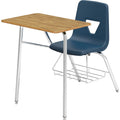 Lorell Rectangular Medium Oak Top Student Combo Desk
