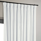 Hpd Half Price Drapes Signature Velvet Thermal Blackout Curtains For Living Room 96 Inch Long (1 Panel) Rod Pocket Insulated Blackout Curtains For Bedroom Window Curtains, 100W X 96L, Primary White
