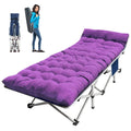 Faysore Camping Cot Cots for Sleeping with Mattress Cots for Camping for Adults with Camfortable Pad Heavy Duty Camping Bed with