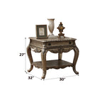 Acme Ragenardus 1 Drawer Wooden End Table With Bottom Shelf In Vintage Oak