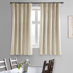 Hpd Half Price Drapes Signature Velvet Thermal Blackout Curtains For Living Room 63 Inch Long (1 Panel) Rod Pocket Insulated Blackout Curtains For Bedroom Window Curtains, 50W X 63L, Alabaster Beige