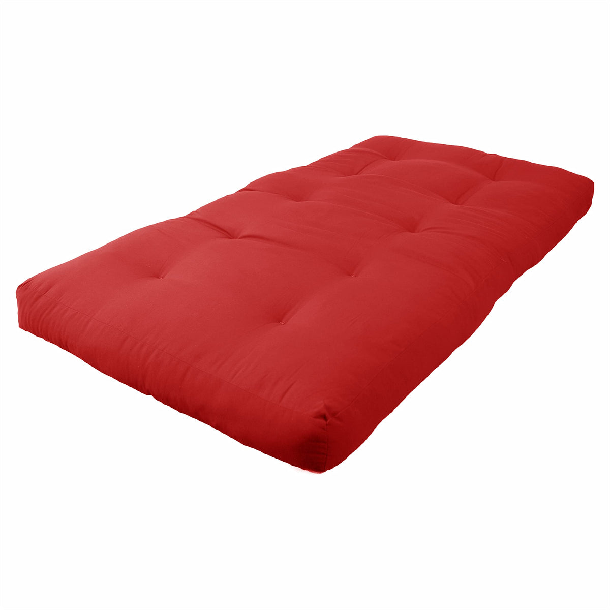 Blazing Needles Renewal 6&quot; Twill Futon Mattress, Twin, Red