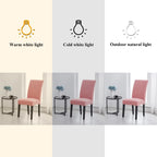 Joccun Chair Covers For Dining Room Set Of 2,Water Repellent Dining Chair Slipcovers Stretch Dining Room Chair Covers Seat Protector,Washable Parsons Chair Cover For Home,Banquet(Dusty Pink,2 Pack)