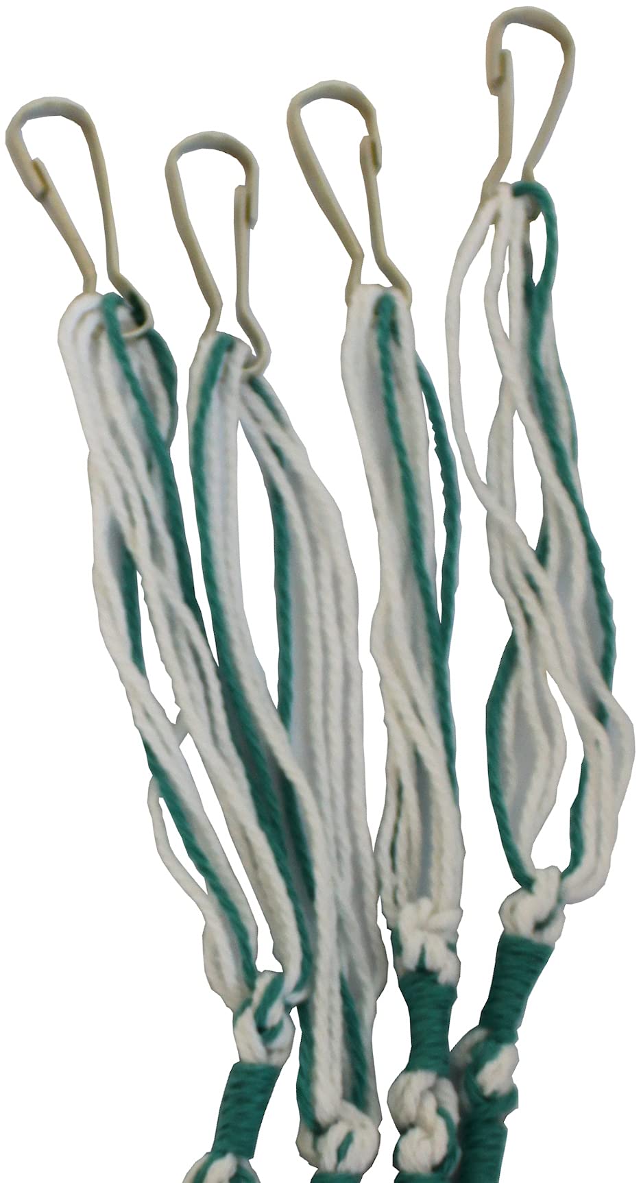 Holy Land Market Pants/Jeans Tzitzits (Set of Four) White with Blue Thread - Tassels with Hanging Hooks (with Longer Blue Messia