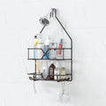 TreeLen Shower Caddy Over Shower Head Hanging Bathroom Caddy for Shower Organizer 4 Hooks Shampoo Holder-Bronze