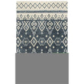 Rizzy Home Alora Decor Lavine 10' X 13' Tribal Motif Natural/Gray/Dk Blue/Blue Area Rug
