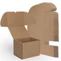 Rlavbl 8X6X6 Shipping Boxes Set Of 25, Brown Corrugated Cardboard Mailer Box For Packing, Mailing, Business