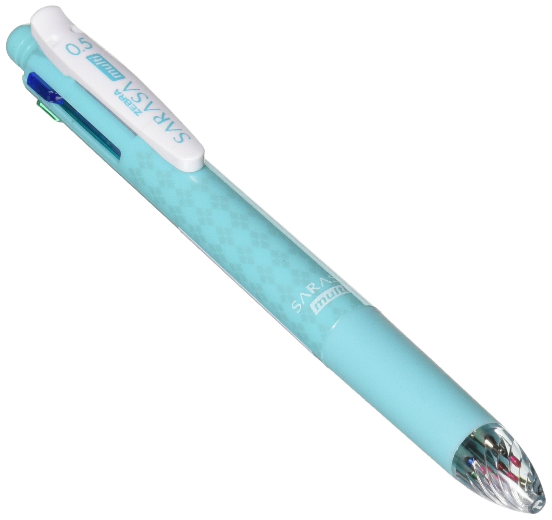 Zebra Multi Function Surari Black/Red/Blue/Green Ink 0.5Mm Ballpoint Pen, 0.5Mm Mechanical Pencil (J4Sa11-Bg)