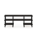 Furinno Turn-N-Tube 3-Tier Multipurpose Wide Shelf TV Stand, Espresso/Black