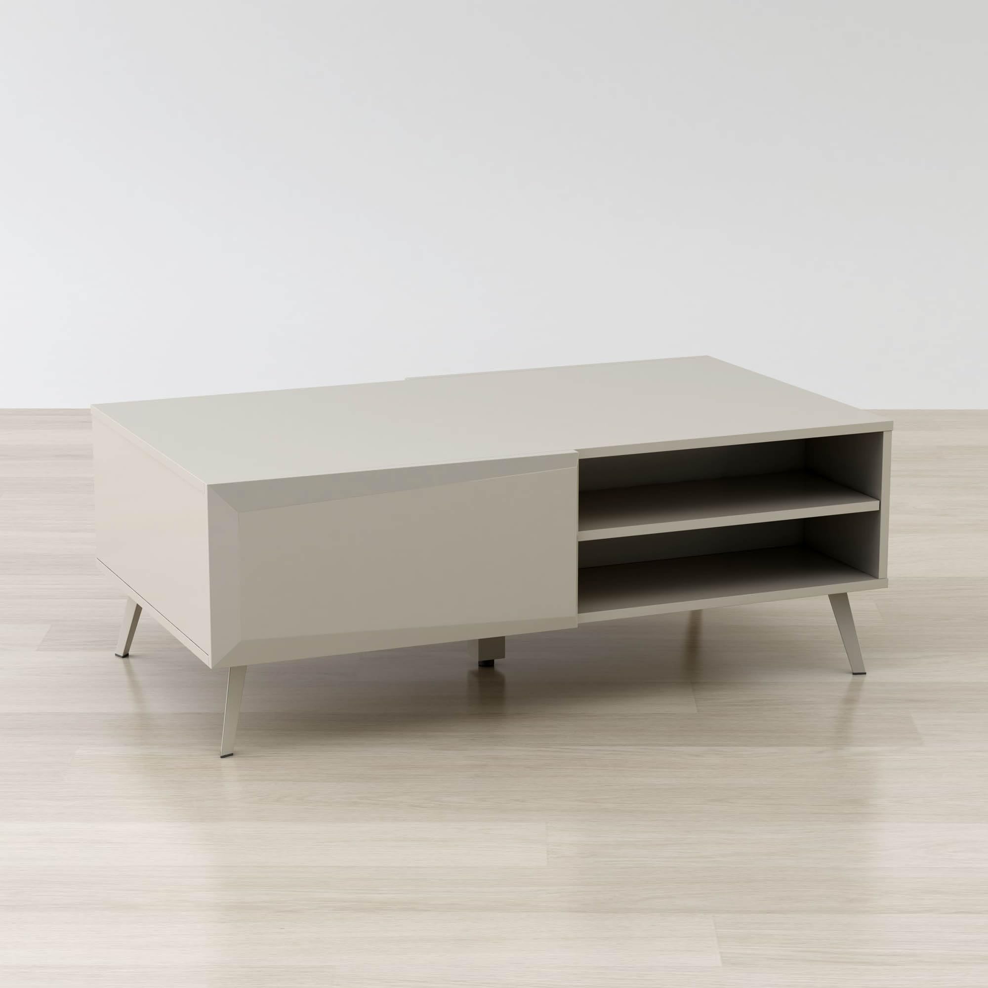 Anderson Teak Altus 43&quot; Gloss Grey Coffee Table, Large
