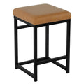 HomePop Home Decor | Modern 24-Inch Counter Stool | Backless Metal Frame Bar Stools Counter Height | Decorative Home Furniture, 