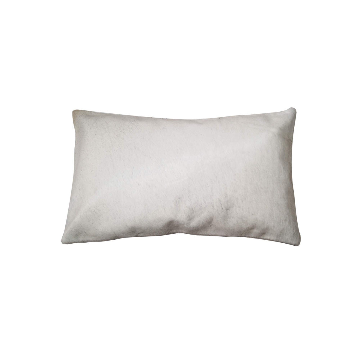 HomeRoots Kitchen Decorative Cowhide Pillow with Hidden Zipper Closure - 12' x 20' x 5', Off White