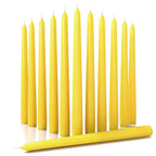 CANDWAX 10 inch Taper Candles Set of 12 - Dripless Tapered Candles and Unscented Candlesticks - Perfect as Dinner Candles and Ho