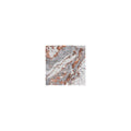 SAFAVIEH Horizon Shag Collection 67 Square Grey/Rust HZN890P Modern Abstract Non-Shedding Living Room Dining Bedroom 2-inch Thi