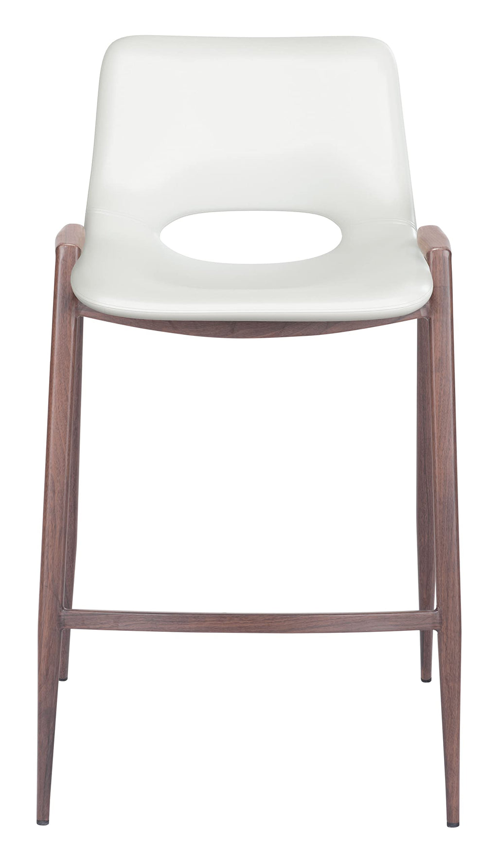 Zuo Modern Counter Chair (Set of 2) White Desi