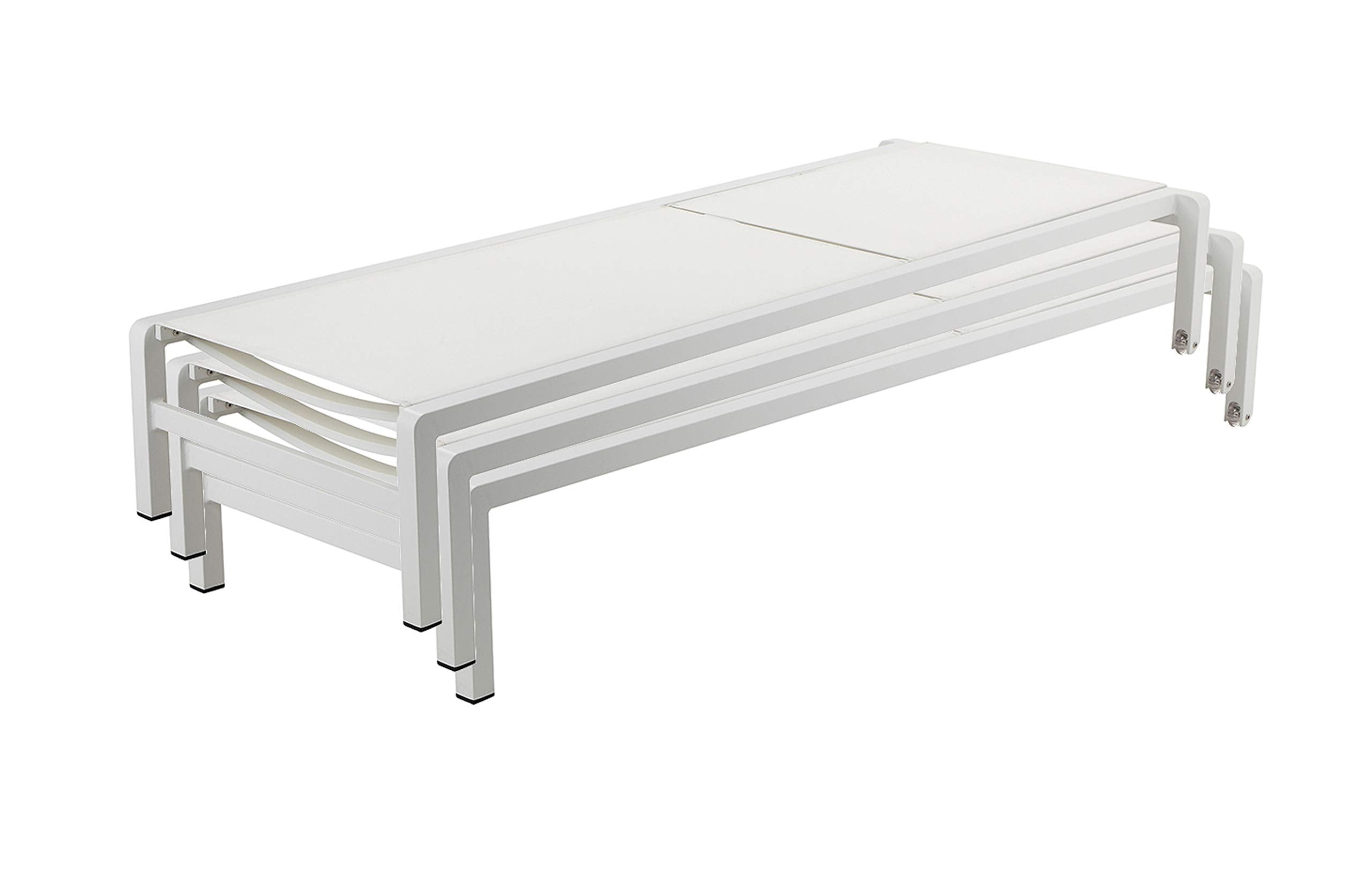 Pangea Home X-Olly Lngr Patio Lounger, White