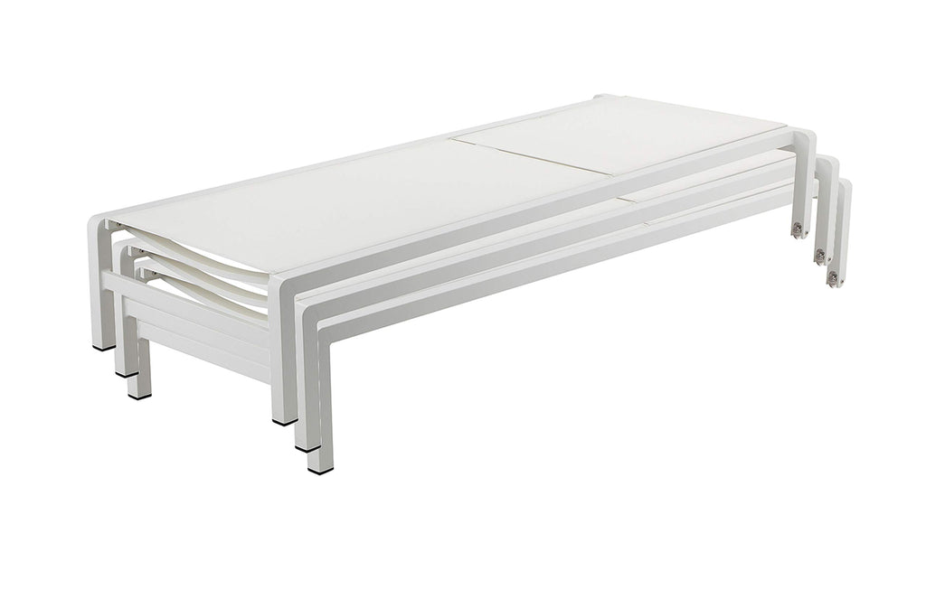 Pangea Home X-Olly Lngr Patio Lounger, White