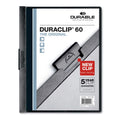 Duraclip Report Cover, 60 Sheet, Black - 25 Bx